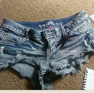 Denim shorts